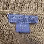 Laura Scott  Petite Sweater Embellished Gold Knit Cardigan Women's‎ Small Petite Photo 7
