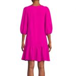 DKNY  Women’s Hot Pink Balloon Sleeve Shift Dress Skirt Bottom Blouson size 8 Photo 1