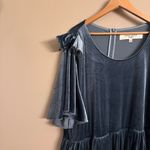 JESSAKAE‎ Velvet Bow Party Dress Blue Size 5X Photo 5