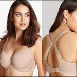 Panache  Women US 36E Cari Moulded Spacer T-shirt Bra Champagne Racerback Photo 1