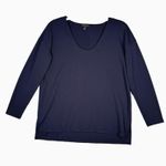 Banana Republic  Shirt Womens Medium Blue‎ Tunic Top Casual Neutral Minimalist Photo 0