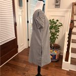 Roxy  NWOT Peak Moments Modal Dark Gray & White Striped Dress/Tunic Unique Back Photo 5