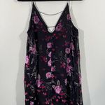 Wild Pearl Women's Multicolor Floral Burnout Velvet Tank Dress Size S Fairy Photo 6