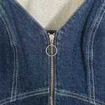Topshop Zip Denim Dress Photo 2