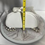 Forever 21  White Quilted Mini Backpack Gold Chain Straps One Size Photo 5