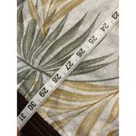 Tahari  100% Linen Button Front Blouse 2X Tropical Leaf Print‎ Long Sleeve Top Photo 9