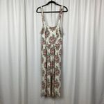 Kate Quinn Cream&Pink Floral Jumpsuit Sz.L NWT Pink Size L Photo 2