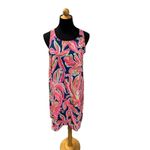 Lilly Pulitzer  Resort Jackie Shift Dress 100% Silk Navy Banana Flambé Size Small Photo 4