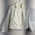 Chico's Womans  Size 0 (xs) White Full Zip Jean Jacket Photo 0