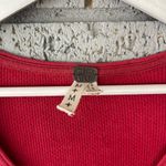 Free People Hyperactive Hippie Cuff Waffle Thermal Red Long Sleeve Shirt Medium Photo 4