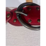 American Vintage Women’s Vintage Y2K Faux Leather Boho Studded Rhinestone Hip Belt M Red Photo 8