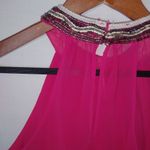 ZARA  Trafaluc S Pink Beaded Tank Top Photo 2