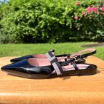 Kate Spade Maritza Patent Leather Slingback Pointed Toe Flats in Black Size 6B Photo 5