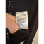 Gerard Darel  Womens Black Semi Sheer Long-Sleeve Blouse Shirt Top Size 36 Silk Photo 13