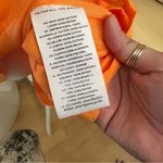 Faithfull the Brand  Viola Mini Smocked Dress In Orange‎ Size Medium Photo 6