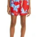 Farm Rio Red Sweet Jungle Linen Blend Tropical Shorts, size small, $140 Photo 1