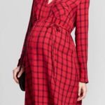 Maternity “Shacket” Streetwear or Nightgown Collared Maternity Top Dress Size undefined Photo 2