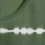 🆕Green Amber Tie Dye Ribbed Tank🆕 Green Size L Photo 3