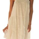 Seven Wonders Tie Strap Tiered Mini Swing Dress White Size Medium NWT Photo 0