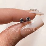 Dark Purple CZ Double Ended Cartilage Earrings Photo 4