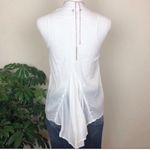 Anthropologie LEFT OF CENTER | White Asymmetrical Ruffle Gauze Top Sz XS Photo 5
