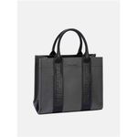 David Jones  Canvas Tote‎ Handbag with Contrast Leather Handles Photo 7