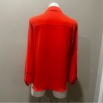 Ro & De  orange button up long sleeve blouse Photo 2