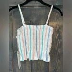 Ocean Drive Pastel Striped Smocked Crop Top Spaghetti Strap Summer Tank Cami A16 Photo 1