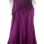 EXPRESS NEW  Satin Crew Neck Tank Size Large Berry Photo 0