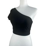 Victoria's Secret NWT  Sport Black One Shoulder Stretch Crop Top Size XS Photo 3