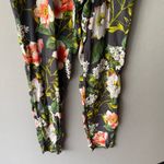 Levi's Levi sz XS green red jungle print silk jumpsuit Photo 3