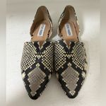 Steve Madden  Black and Cream Snakeskin Flats like new !! Photo 1