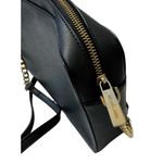 Michael Kors Large Jet Set Crossbody Black Leather Gold Chain Handbag Purse MINT Photo 6