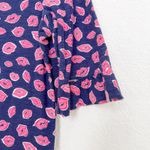 Lilly Pulitzer NWOT Somerset Dress Bocce Lips Print Valentines Navy Pink Sz XS Photo 5