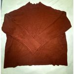 Cyrus Womens  Oversized Slouchy Orange Mock Neck Sweater Size XL Photo 1