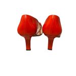 vintage J. Renee womens Retro Vibrant mesh Red yellow green orange heels Sz 8.5 Photo 1