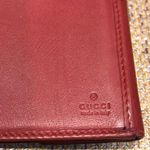 GUCCISSMA Wine Patent Leather Continental Bifold Wallet Gold Heart Lock Photo 11