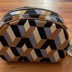 Spartina 449 NWT Linen & Leather Cosmetic Bag Photo 2