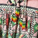 Farm Rio Amulet Embroidered Beaded Tassel Bohemian Midi Dress Size Small Photo 3