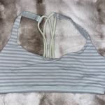 Lululemon TWO Sports Bras Women’s 8 Energy Stripes Athletic Yoga Crossback EUC Photo 0