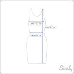 Under Skies  Women‎ Small Black White Stripe Halter Micro Dress Photo 6