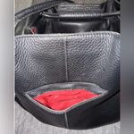 Hammitt Benjamin | Black/Gunmetal Tote Bag with Red Accent Photo 7