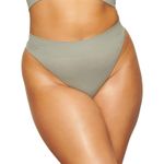 SKIMS  Stretch Rib Thong Sea Haze Size 2X-3X Photo 0