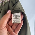 Love Riche Love Riche Chiffon Olive Paisley Ruffle Long Sleeve Peasant Tiered Maxi Dress M Photo 9