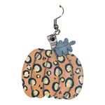 Leopard Print‎ Pumpkin Earrings Fall Halloween Dangle Earrings New Orange Photo 2