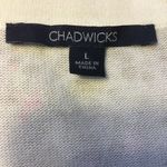 Chadwick's Womens Chawicks Button Up Cardigan u Knit Long sleeve Sweater u Size Large Pink Photo 5