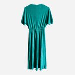 Vintage 1970s terry cloth dress Size Small Green Photo 1