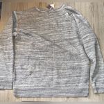 PINK - Victoria's Secret  Sweater grey distressed crewneck sweatshirt Photo 1