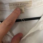 Side stitch white button down shirt Size L Photo 6