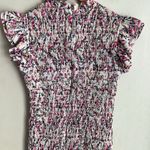 French Connection  Verona Floral Smock Ruffle Dress Photo 8